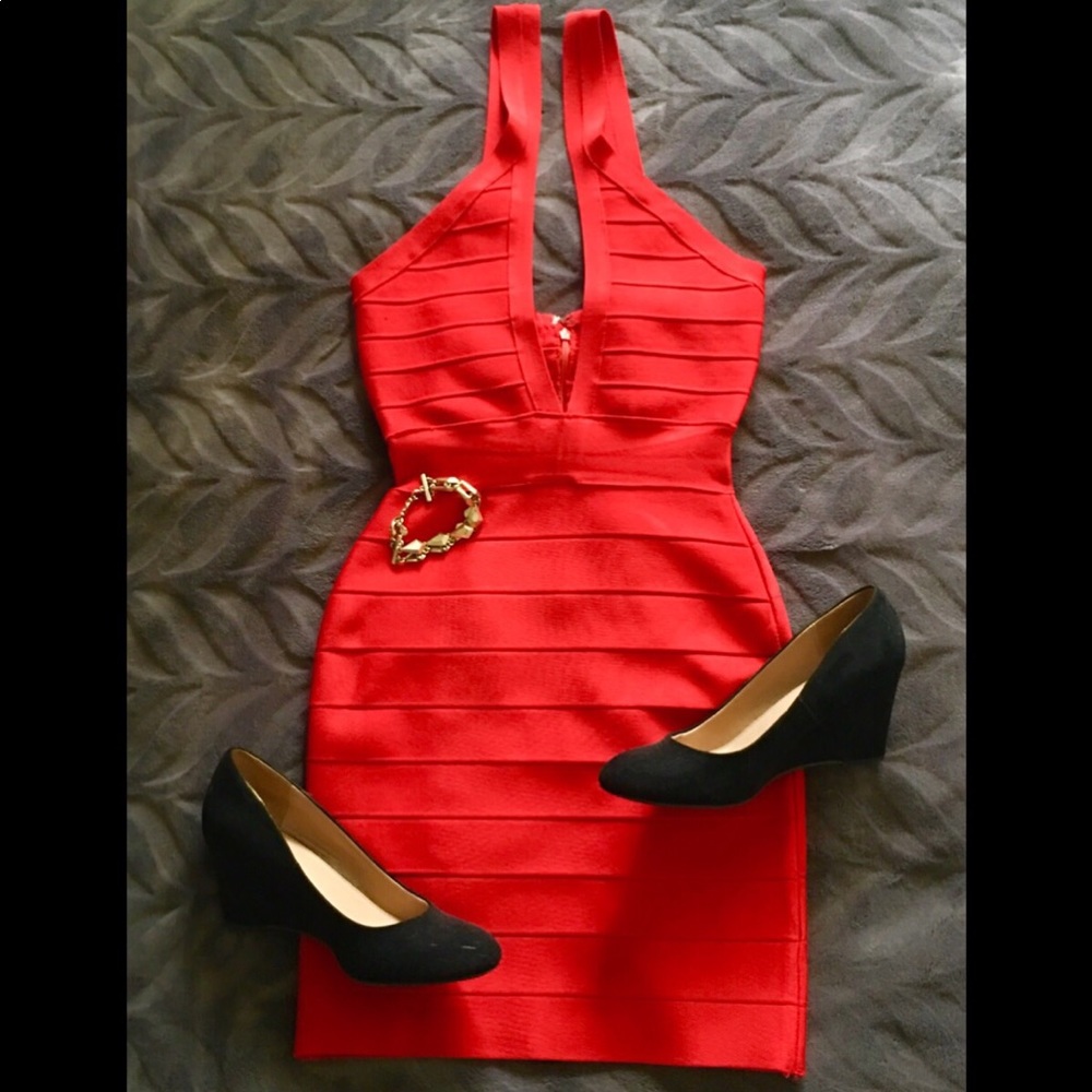 🚫Not For Sale🚫Red Bandage Mini Dress